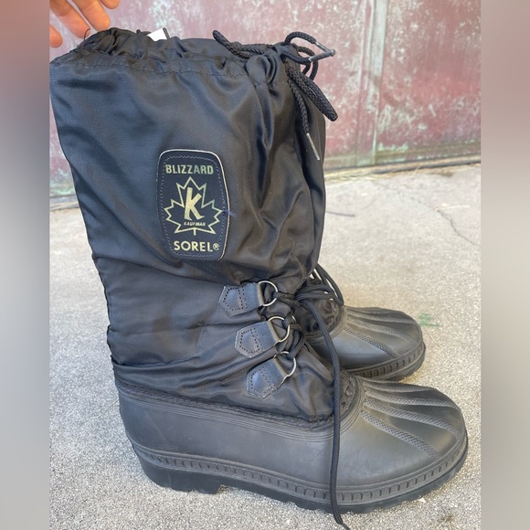 Sorel Black Blizzard Snow Boots